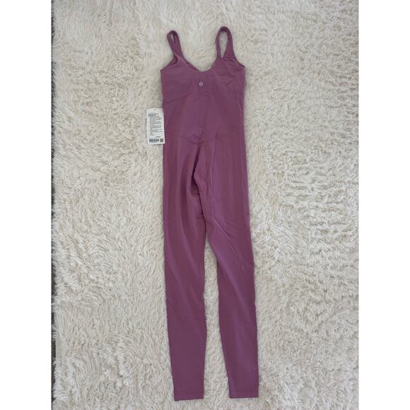 NWT Lululemon Align Bodysuit 28" Velvet Dust Size 4 - Picture 6 of 11